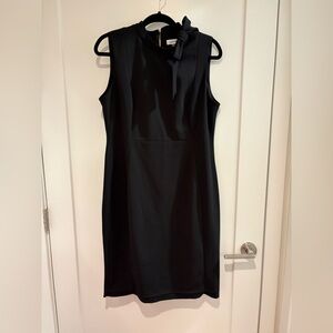 Calvin Klein Black Midi Sheath Cocktail Dress | Needs Hem Fixed | Fire Sale